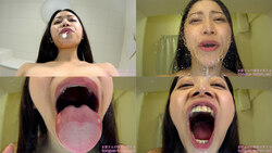 Mio Nozaki - Smell of Her Erotic Long Tongue and Spit Part 1