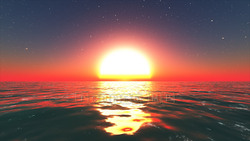 Image CG Sunrise Morning sun
