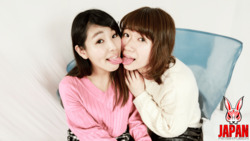 [素人系列] 素人女孩Miki＆Asami的女同性恋初吻！