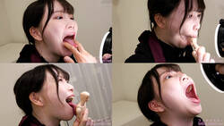Comes with premium version! Kozue Fujita&#39;s maniac oral observation and oral fetish play! [Oral fetish] [Whole swallowing]