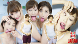 Miko Komine 与 Yua Hidaka 的“面部练习”色情女同性恋课程