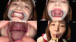 [口腔/牙齿内部] 人气女演员七户莲美从口腔、牙齿、喉咙内部观察，展现出巨大的女人戏！