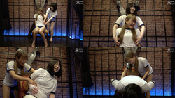 【體育課結束後，女生們試著互相搔癢！ ] Mizuto Maina 和檸檬。 