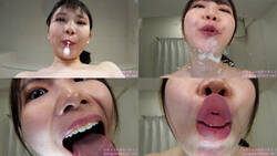 Kozue Fujita - Smell of Her Erotic Long Tongue and Spit Part 1
