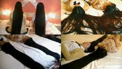 [Congratulations★Resuming sales] &quot;Mitsuami &amp; Yuna Hair Fetish Harem Best Friends Super Long Hair Lesbian &amp; SEX Edition&quot; ★The pinnacle of hair fetish play with super long hair over 260 cm for two people ♡ There are lesbian elements and plenty of Sadako scenes