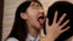 Rika-chan&#39;s nose blow job, perverted erotic kiss, hand job with spit dripping!