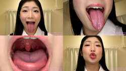 Yuina Taki - Erotic Long Tongue and Mouth Showing
