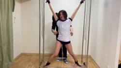 Tachibana Sora-chan is made to wear gym clothes and is restrained and tickled♪