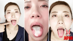 [Amateur girl series] Amateur girl Azusa's tongue observation and tongue saliva fetishism